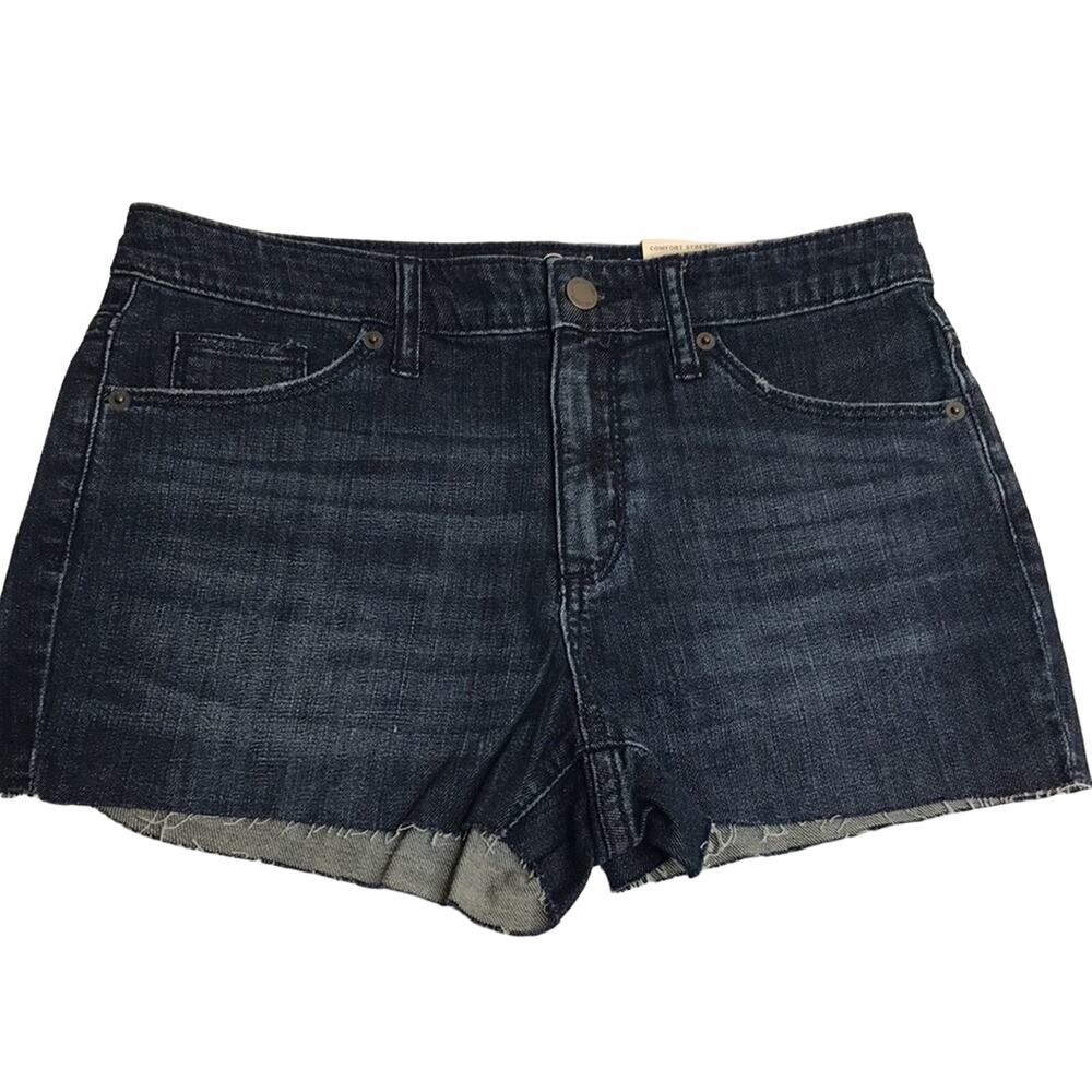 Universal Thread High Rise Shortie Cutoff Dark Wash Denim Shorts size 6